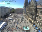 Archiv Foto Webcam am Marienplatz München 13:00