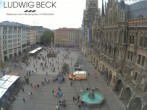Archiv Foto Webcam am Marienplatz München 13:00