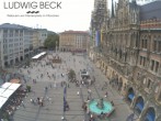 Archiv Foto Webcam am Marienplatz München 11:00