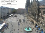 Archiv Foto Webcam am Marienplatz München 13:00