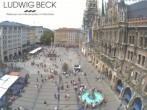 Archiv Foto Webcam am Marienplatz München 11:00