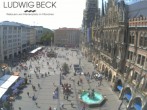 Archiv Foto Webcam am Marienplatz München 13:00