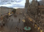 Archiv Foto Webcam am Marienplatz München 19:00