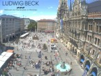 Archiv Foto Webcam am Marienplatz München 11:00