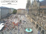 Archiv Foto Webcam am Marienplatz München 11:00