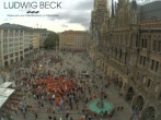 Archiv Foto Webcam am Marienplatz München 13:00