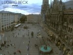 Archiv Foto Webcam am Marienplatz München 19:00