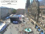 Archiv Foto Webcam am Marienplatz München 13:00