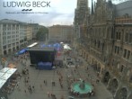 Archiv Foto Webcam am Marienplatz München 15:00
