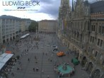 Archiv Foto Webcam am Marienplatz München 14:00