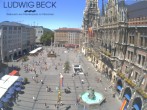 Archiv Foto Webcam am Marienplatz München 11:00