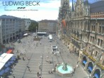 Archiv Foto Webcam am Marienplatz München 11:00