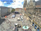 Archiv Foto Webcam am Marienplatz München 11:00