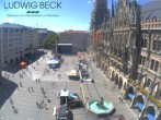 Archiv Foto Webcam am Marienplatz München 13:00