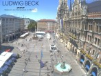 Archiv Foto Webcam am Marienplatz München 11:00