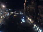 Archived image Webcam at the Marienplatz, Munich 21:00