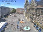 Archiv Foto Webcam am Marienplatz München 11:00