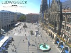 Archiv Foto Webcam am Marienplatz München 13:00