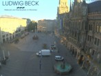 Archiv Foto Webcam am Marienplatz München 23:00