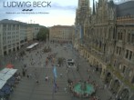 Archiv Foto Webcam am Marienplatz München 13:00