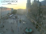 Archived image Webcam at the Marienplatz, Munich 19:00