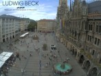 Archiv Foto Webcam am Marienplatz München 09:00