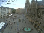 Archiv Foto Webcam am Marienplatz München 17:00