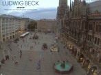 Archiv Foto Webcam am Marienplatz München 19:00