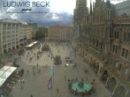 Archiv Foto Webcam am Marienplatz München 17:00