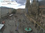 Archiv Foto Webcam am Marienplatz München 15:00