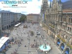 Archiv Foto Webcam am Marienplatz München 11:00
