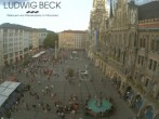 Archiv Foto Webcam am Marienplatz München 15:00
