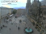 Archiv Foto Webcam am Marienplatz München 19:00