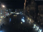Archiv Foto Webcam am Marienplatz München 21:00
