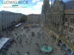 Archiv Foto Webcam am Marienplatz München 13:00