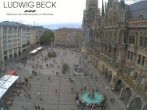 Archived image Webcam at the Marienplatz, Munich 13:00