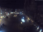 Archived image Webcam at the Marienplatz, Munich 23:00