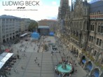 Archiv Foto Webcam am Marienplatz München 13:00