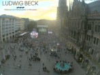 Archiv Foto Webcam am Marienplatz München 19:00