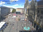 Archiv Foto Webcam am Marienplatz München 09:00