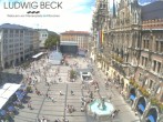 Archiv Foto Webcam am Marienplatz München 11:00