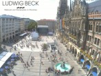 Archiv Foto Webcam am Marienplatz München 13:00