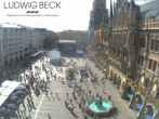 Archiv Foto Webcam am Marienplatz München 15:00