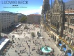 Archiv Foto Webcam am Marienplatz München 13:00