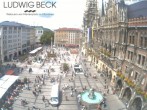 Archiv Foto Webcam am Marienplatz München 11:00