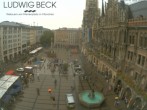 Archiv Foto Webcam am Marienplatz München 15:00