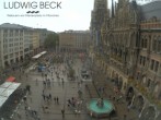 Archiv Foto Webcam am Marienplatz München 11:00