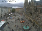 Archiv Foto Webcam am Marienplatz München 13:00