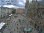 Archiv Foto Webcam am Marienplatz München 11:00