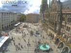 Archiv Foto Webcam am Marienplatz München 13:00